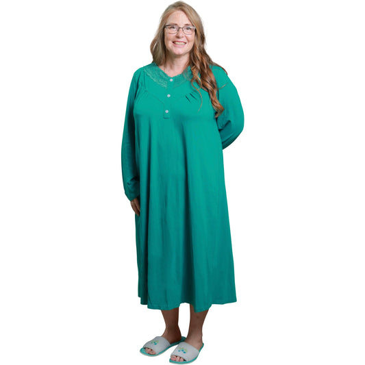 Open Back Night Gown for Ladies - Assisted Dressing Hospital Gown